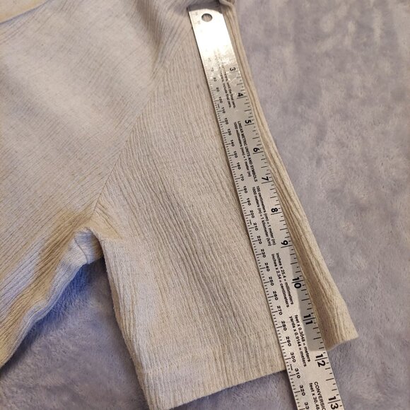 Lee David Blouse Womens 18/20w Ivory Linen Blend Lagan look Beachy vacation - Picture 5 of 14